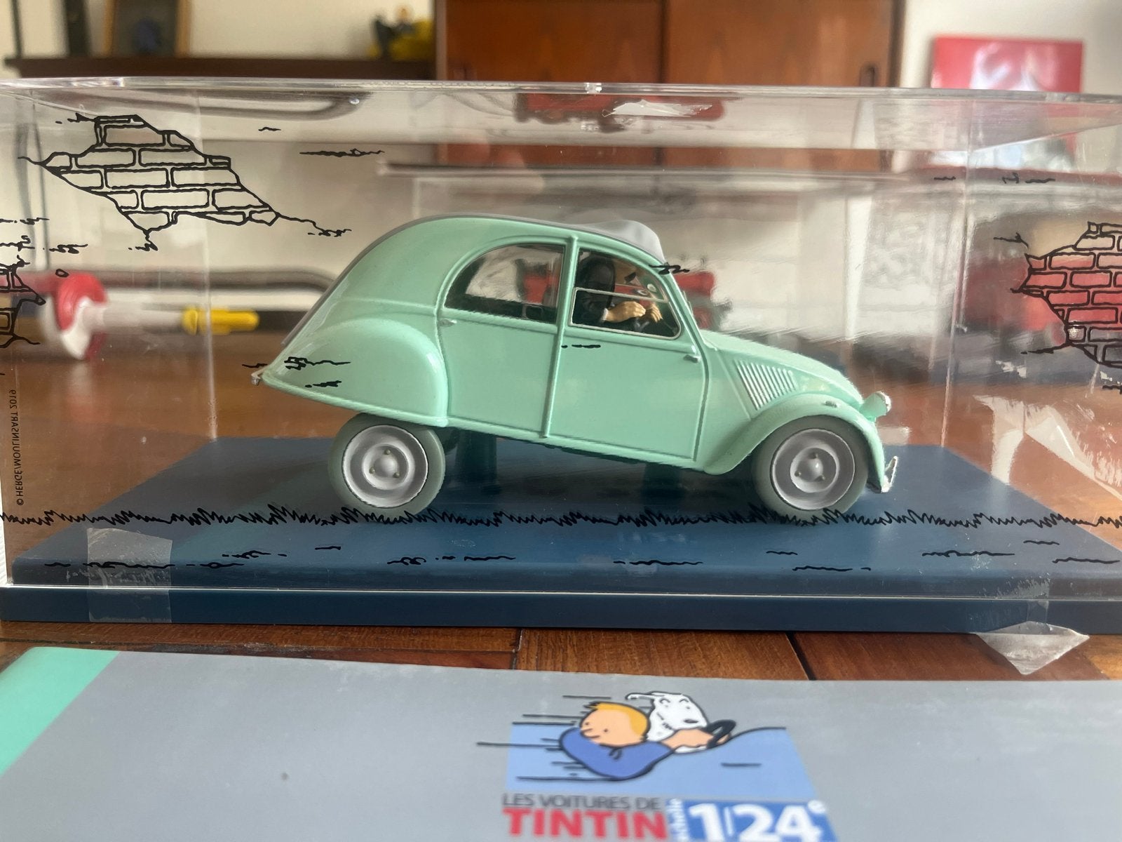 Kuifje 2CV van de Duponts - De Zaak Zonnebloem, Overige merken, Auto, 1:32 tot 1:50, Ophalen of Verzenden