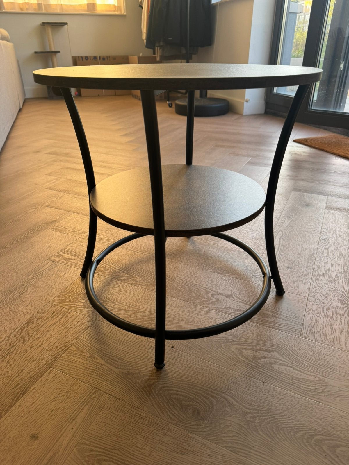 Brown coffee table, Ophalen, Zo goed als nieuw, 25 tot 50 cm, Rechthoekig