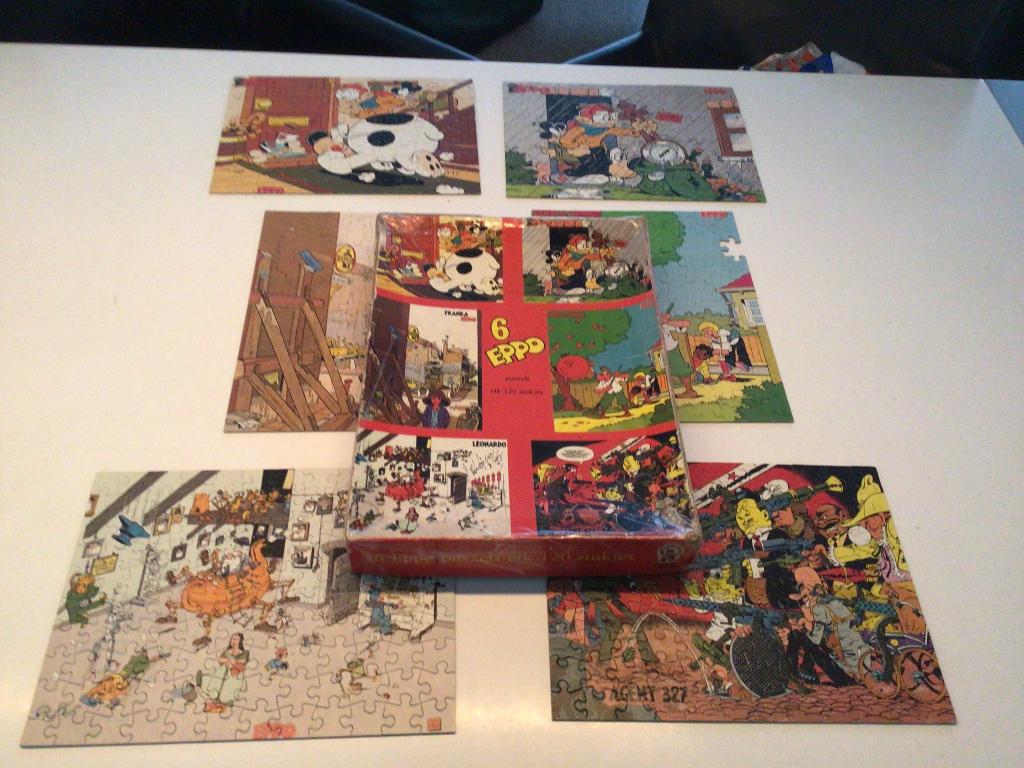 Eppo puzzels jaren 70 Sjors en Sjimmie agent 327, Ophalen of Verzenden, Overige figuren, Gebruikt, Overige typen