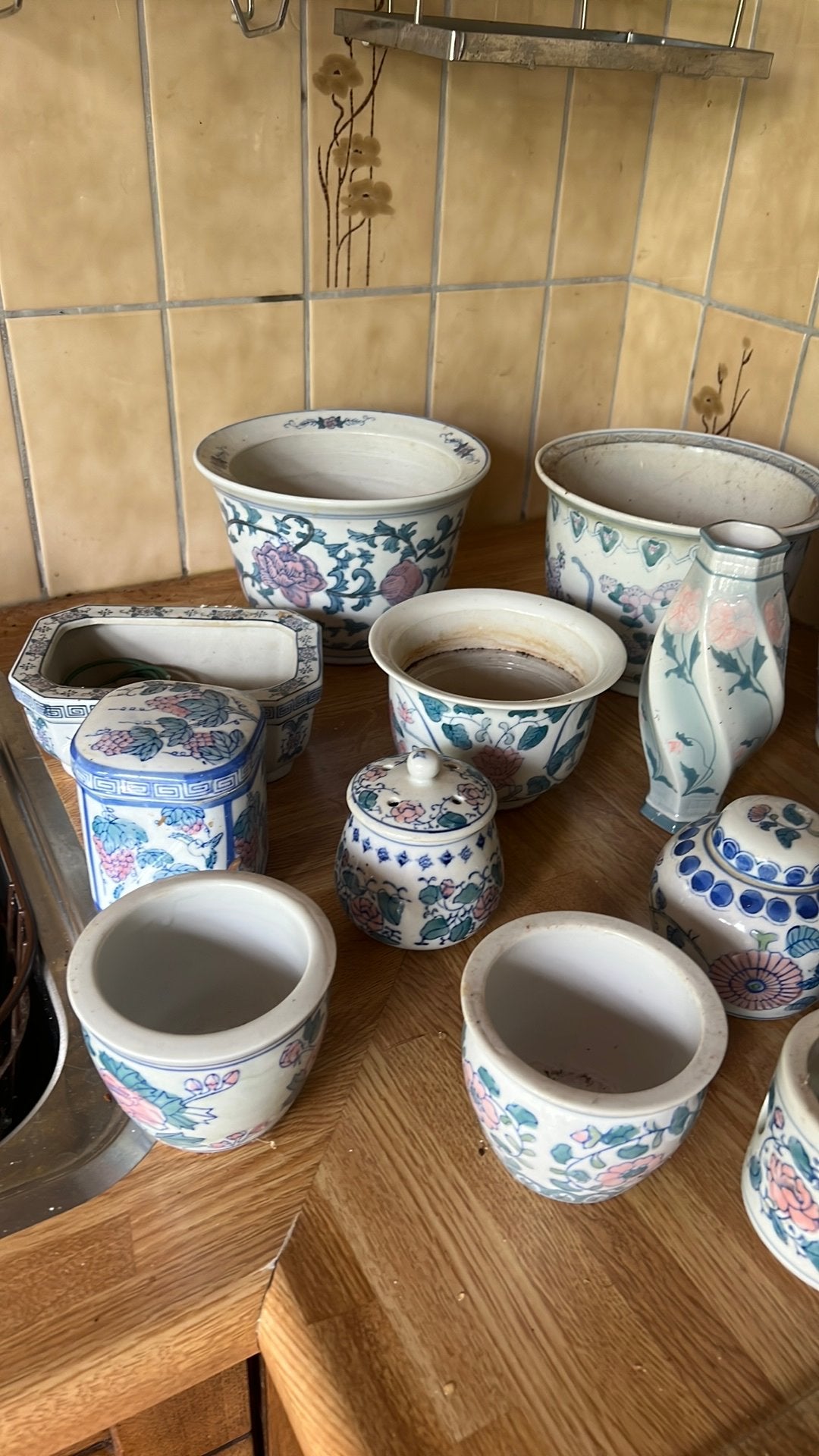 Prachtige set met antiek vintage potten en vazen, Ophalen of Verzenden