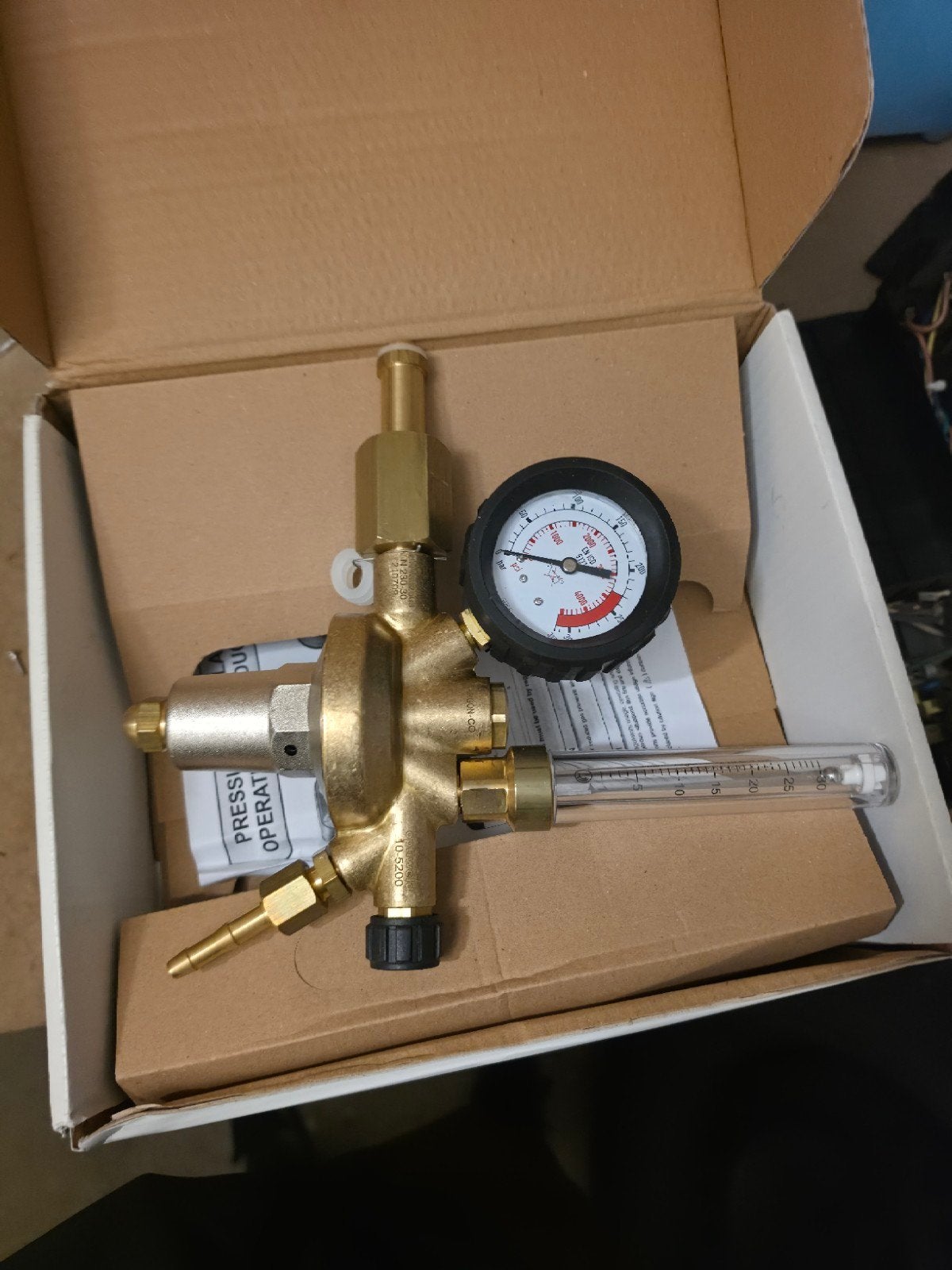 Optiweld Reduceerventiel met Flowmeter Argon/CO2 1-30 L/MIN, Doe-het-zelf en Verbouw, Ophalen, Nieuw, Co2