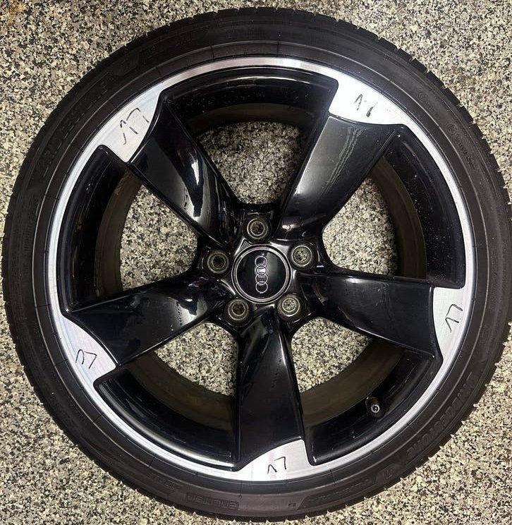 Audi Rotor Velgen 18 inch met Bridgestone Turanza 6 banden, Ophalen, 18 inch, Gebruikt, Banden en Velgen
