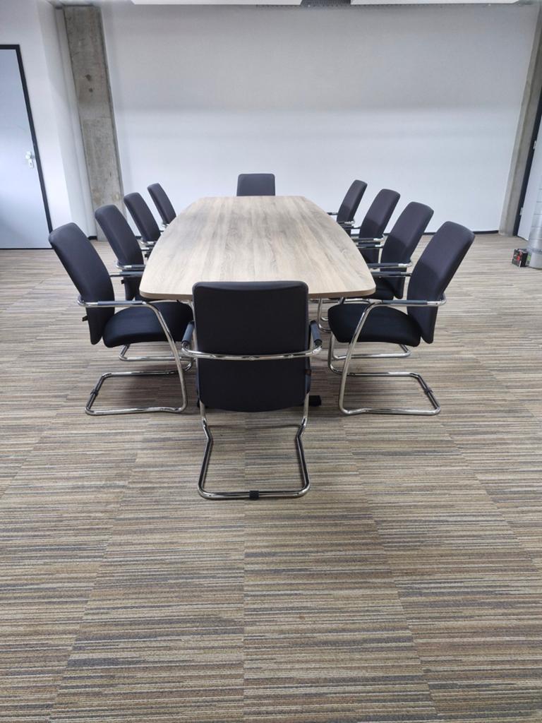 Vergadertafel 320x120 wit, robson oak of logan oak, Ophalen, Nieuw, Vst, 200 cm of meer