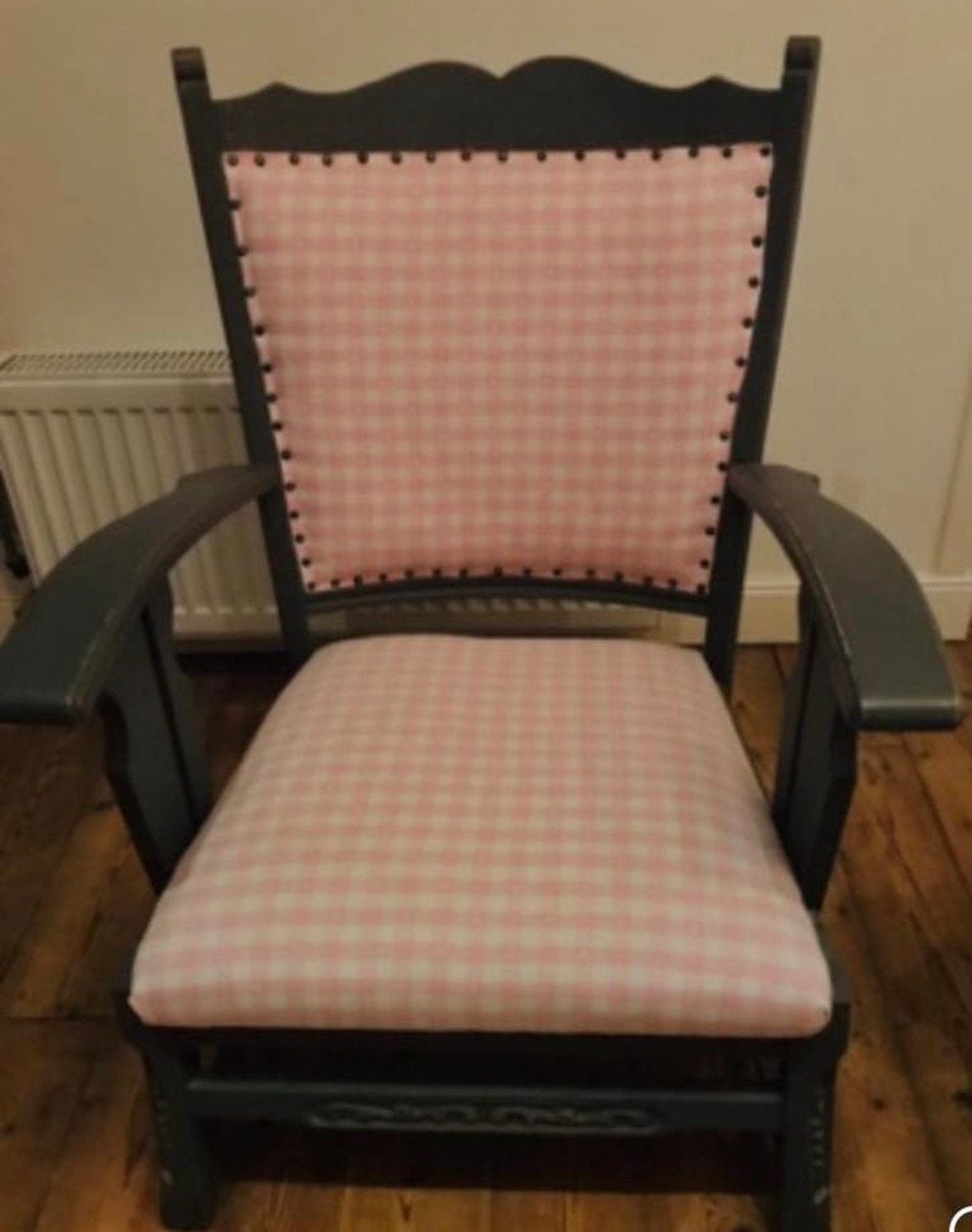 Stoel jaren 60 retro fauteuil, Huis en Inrichting, Fauteuils, Gebruikt, 75 tot 100 cm, Ophalen of Verzenden, Stof
