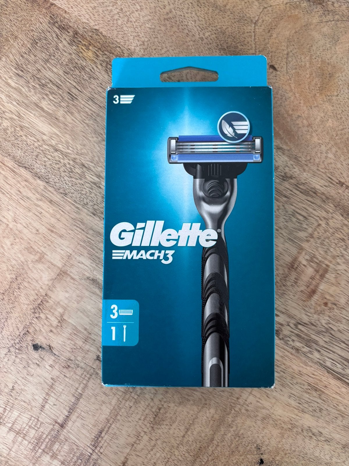 Gillette Mach3 Scheersysteem (Houder + 3 Navulmesjes), Ophalen of Verzenden, Nieuw, Gehele gezicht, Verzorging