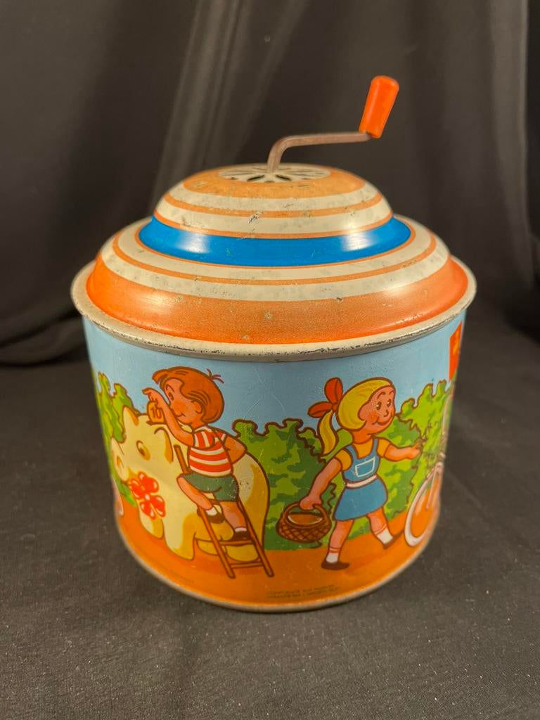 Blikken muziekdoos, Antiek en Kunst, Antiek | Speelgoed, Ophalen of Verzenden