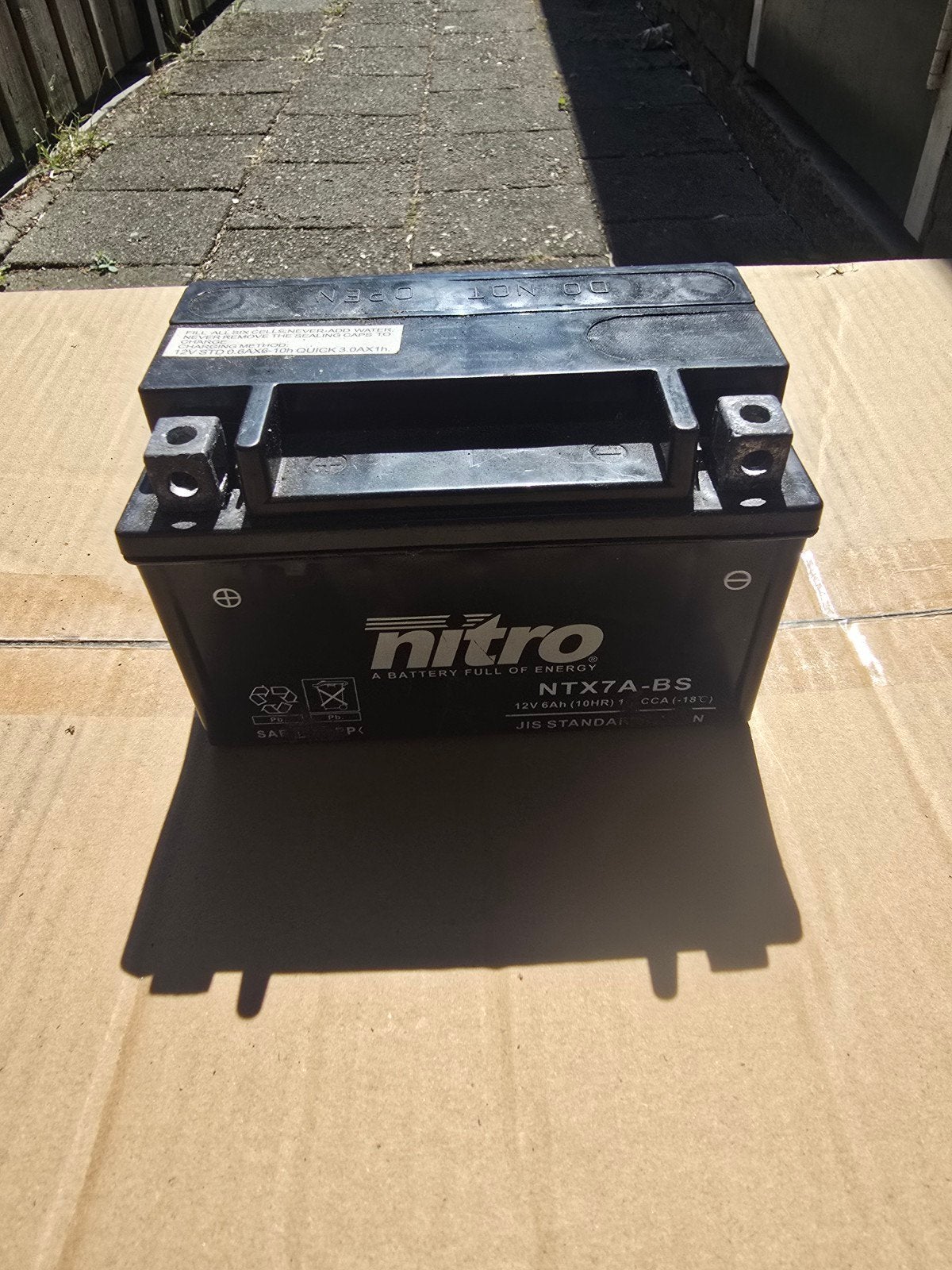 Nitro NTX7A-BS Accu 12V 6Ah (10HR), Gebruikt