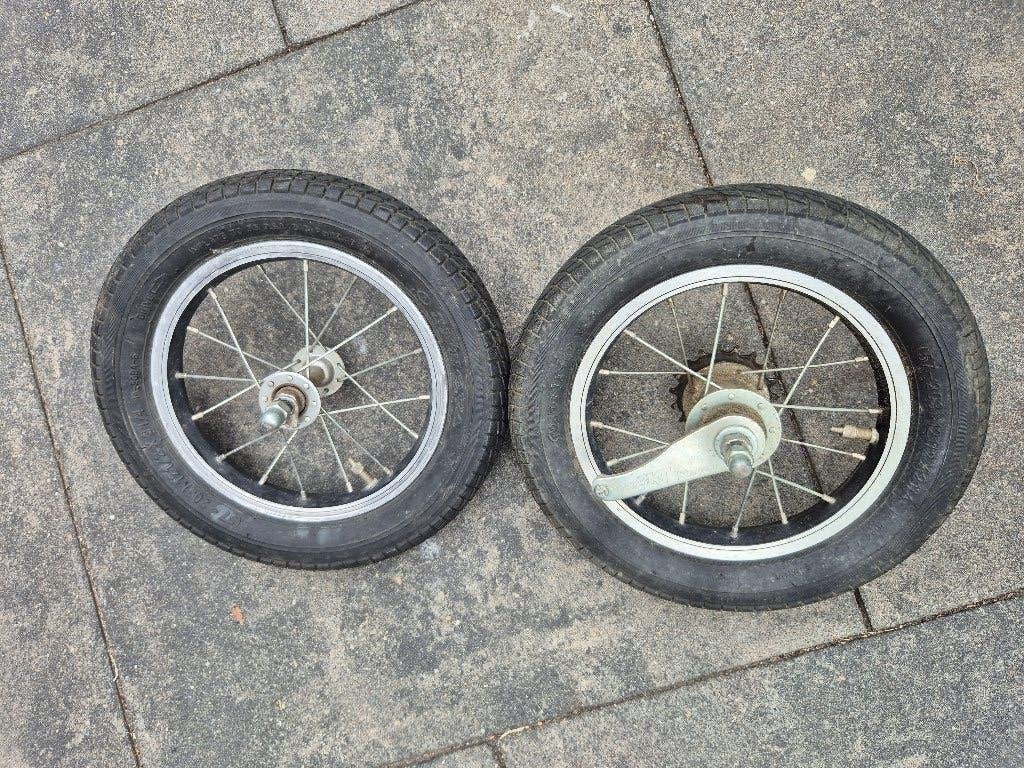 Voorwiel en achterwiel 12 inch met terugtraprem, Ophalen of Verzenden, Kinderfiets, Wiel