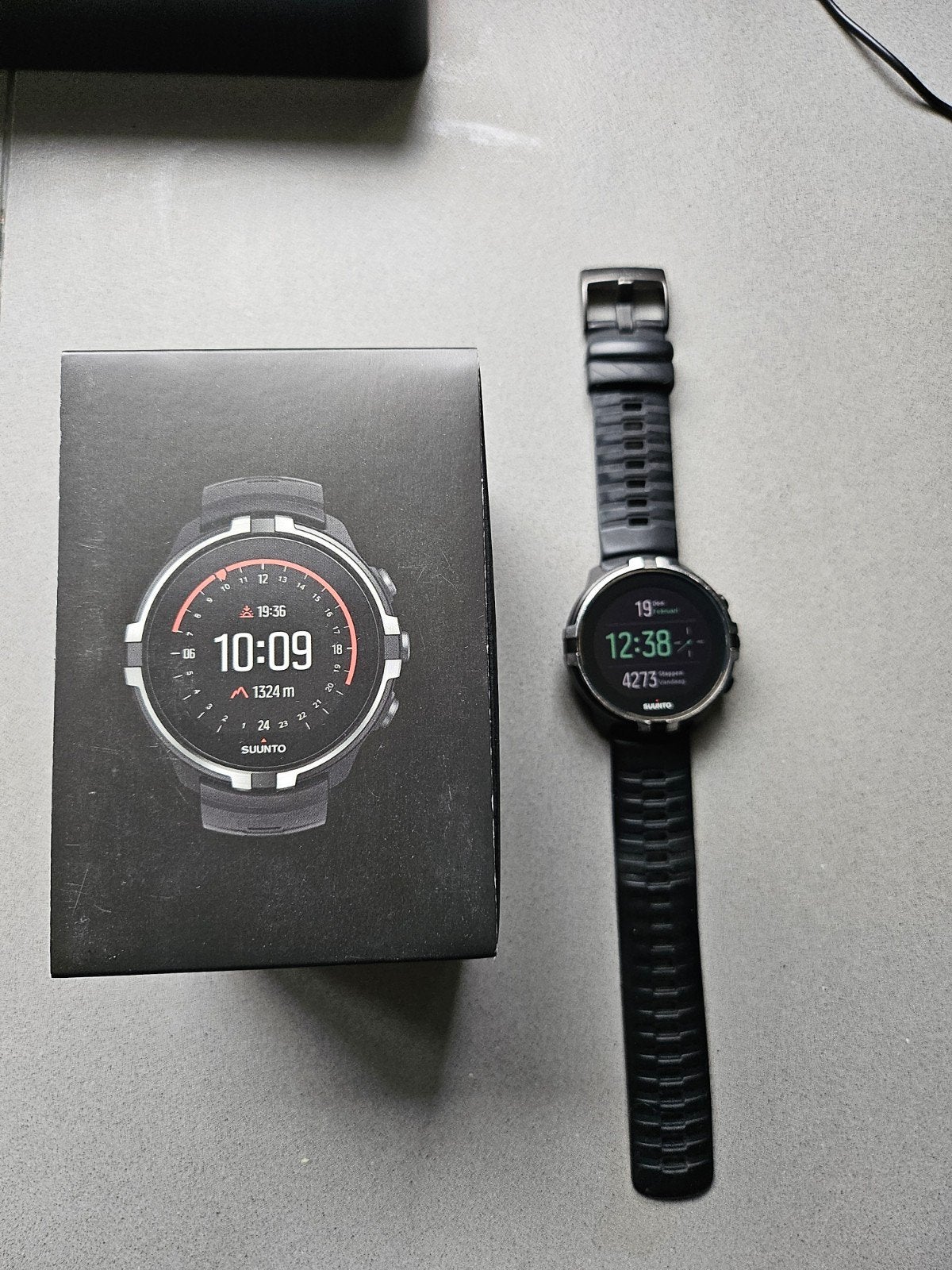 Suunto Spartan Sport Wrist HR Baro Stealth sporthorloge, Zwart, Ophalen of Verzenden, Zo goed als nieuw, Suunto