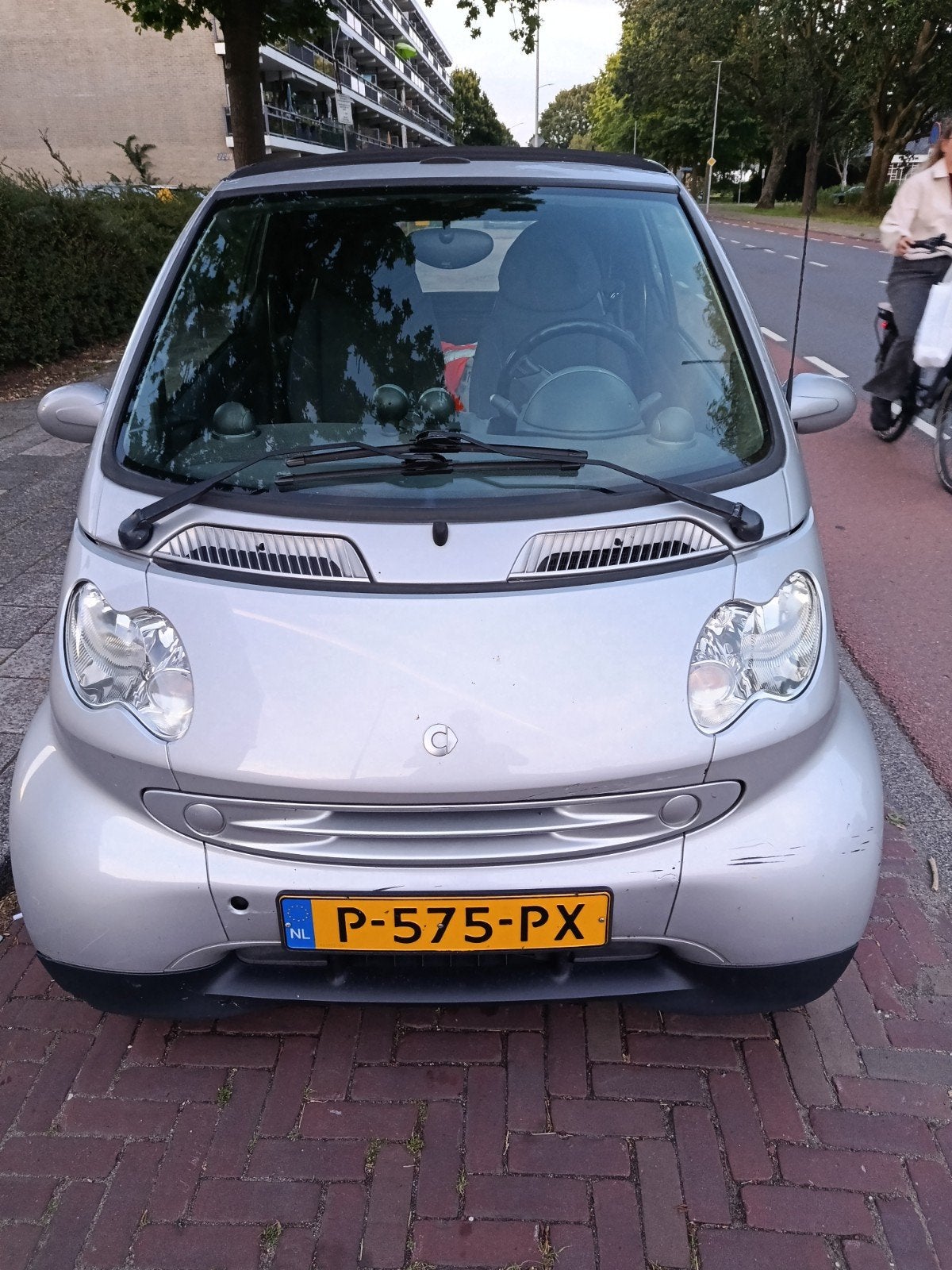 Smart 0.8 CDI Cabrio 30KW 2006 Grijs, Auto's, Smart, Particulier, Diesel, B, Cabriolet, Handgeschakeld, Geïmporteerd, Zilver of Grijs