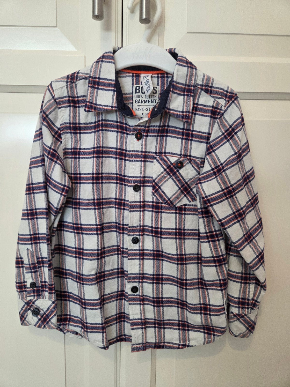 Hema geruit overhemd maat 98/104, Gebruikt, Overhemd of Blouse, Ophalen of Verzenden, Hema