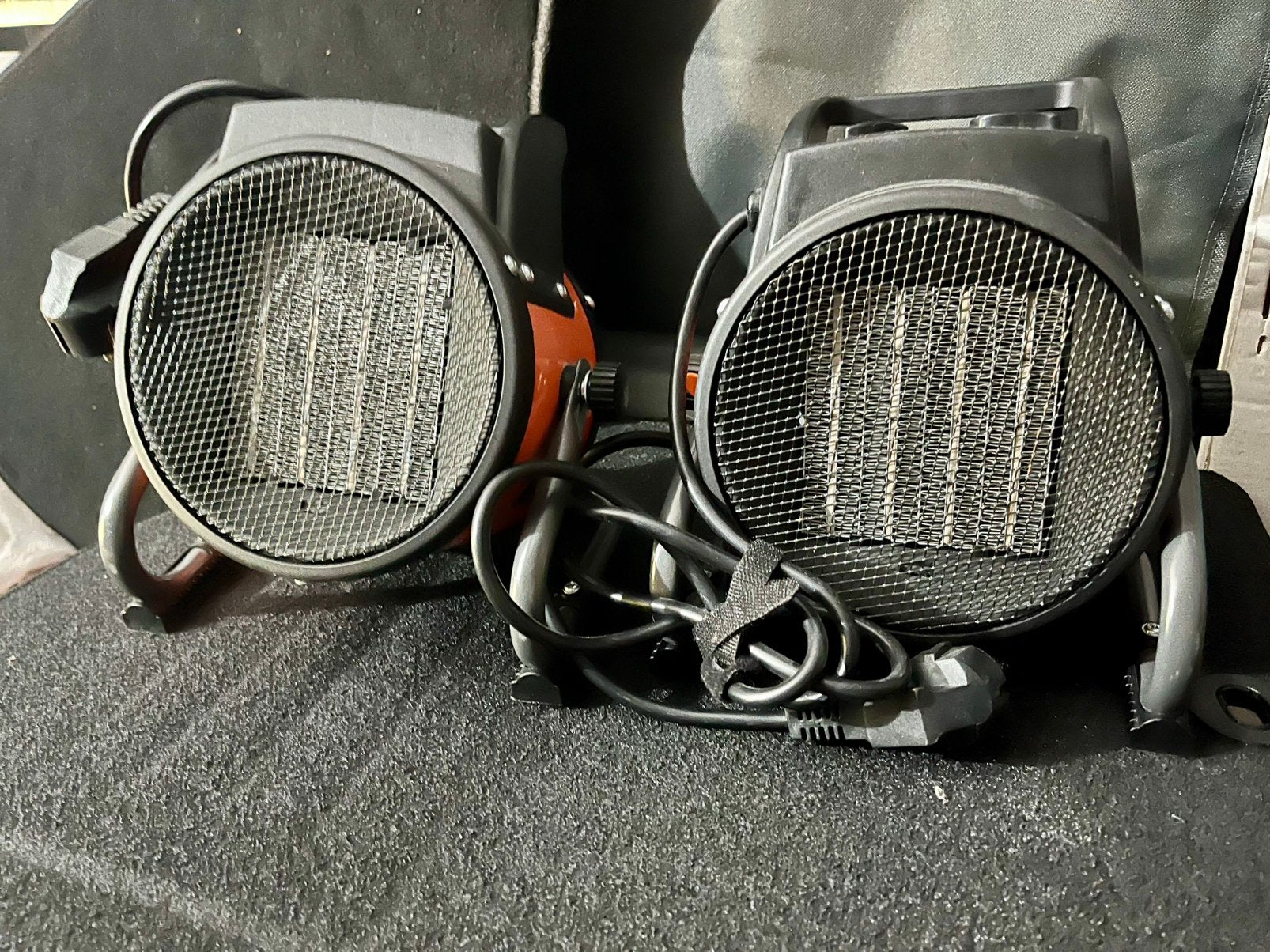 2x FERM elektrische bouwkachel / ventilatorkachel 2000W, Minder dan 30 cm, Kachel, Minder dan 60 cm, Ophalen of Verzenden