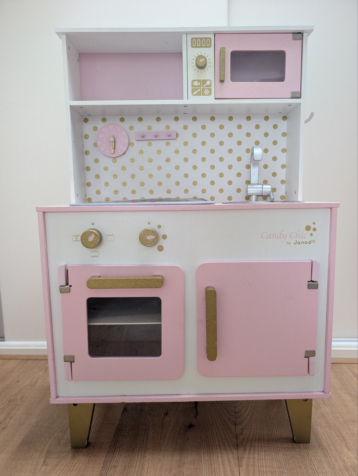 Janod Candy Chic Speelkeuken met accessoires, Ophalen, Gebruikt, Hout, Speelkeuken