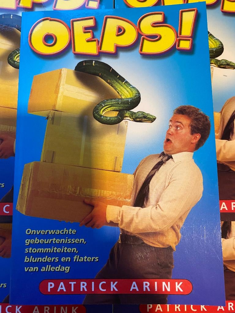 Oeps -  Patrick Arink - Partij boeken, Boeken, Humor, Nieuw, Anekdotes en Observaties, Ophalen