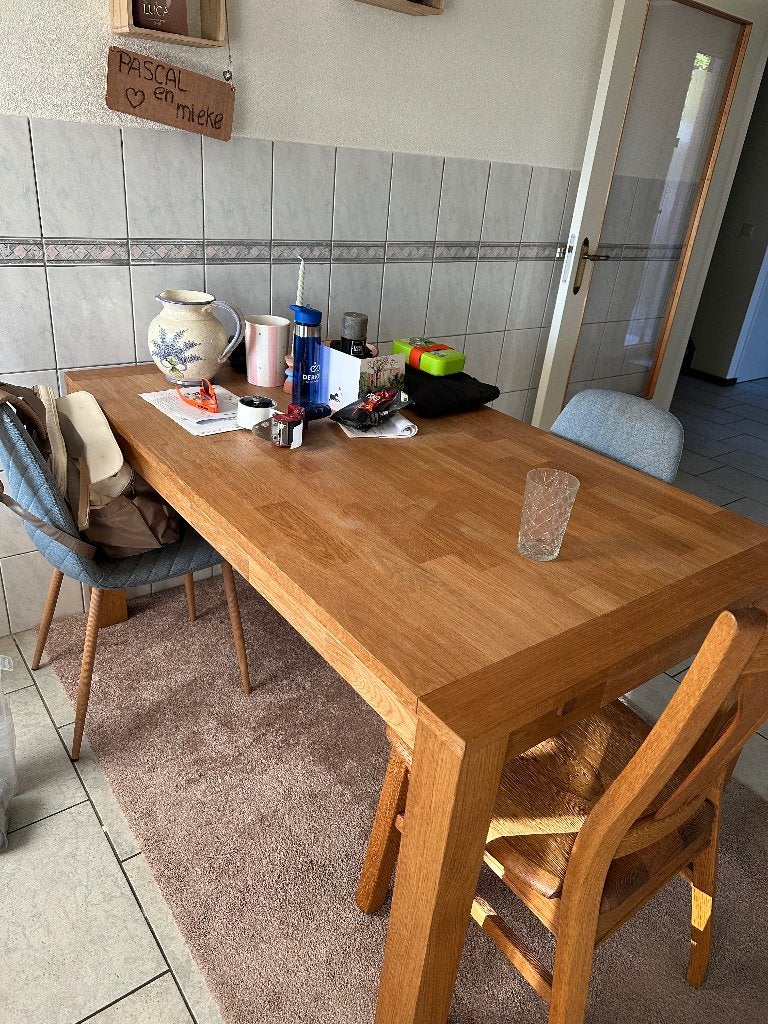 Tafel, Huis en Inrichting, Tafels | Eettafels, Ophalen, Gebruikt, 100 tot 150 cm, 50 tot 100 cm