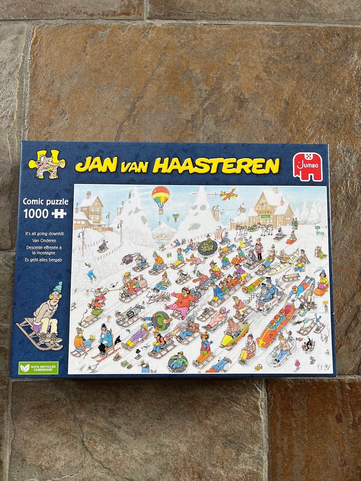Jan van Haasteren puzzel Van Onderen 1000 stukjes, Hobby en Vrije tijd, Denksport en Puzzels, Ophalen of Verzenden, 500 t/m 1500 stukjes
