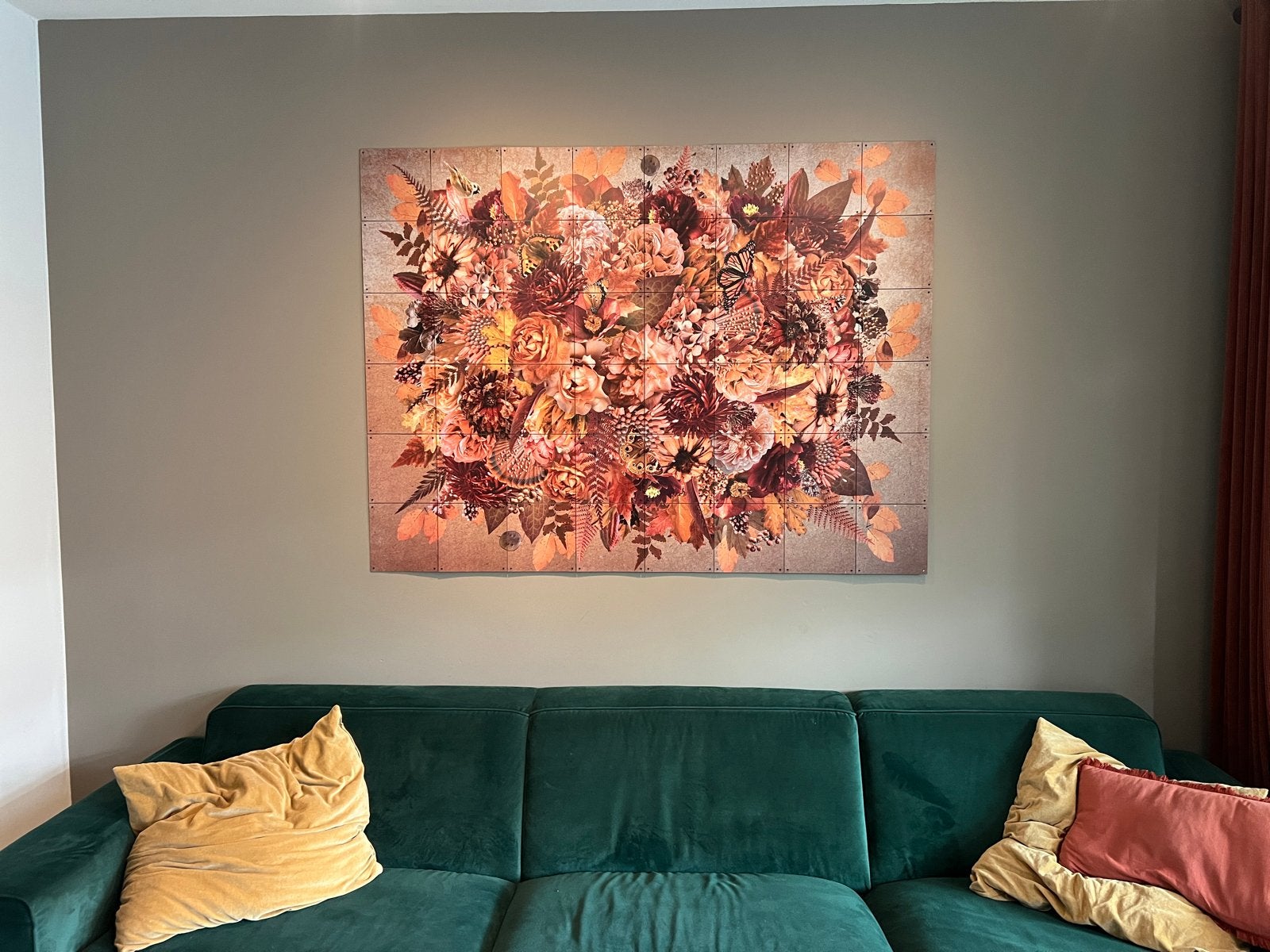 IXXI Wanddecoratie 120x160cm - 48 tegels, Huis en Inrichting, Woonaccessoires | Wanddecoraties, Meerkleurig, Ophalen of Verzenden