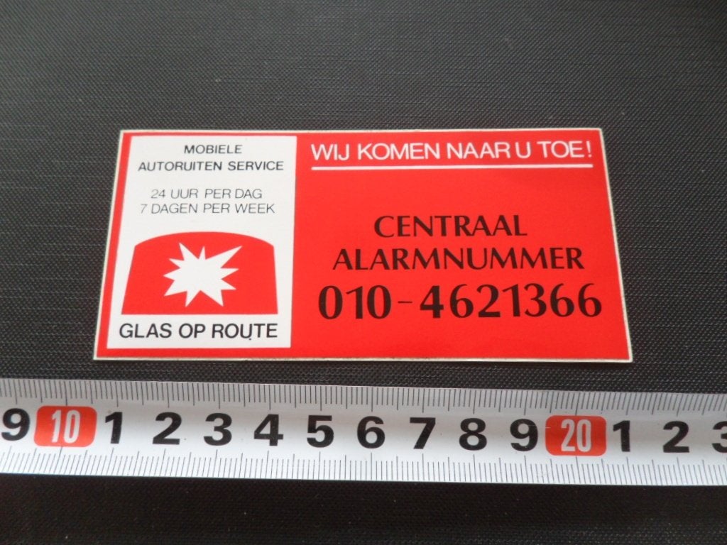 sticker mobiele autoruiten service wij komen naar u toe!, Verzamelen, Stickers, Ophalen, Zo goed als nieuw