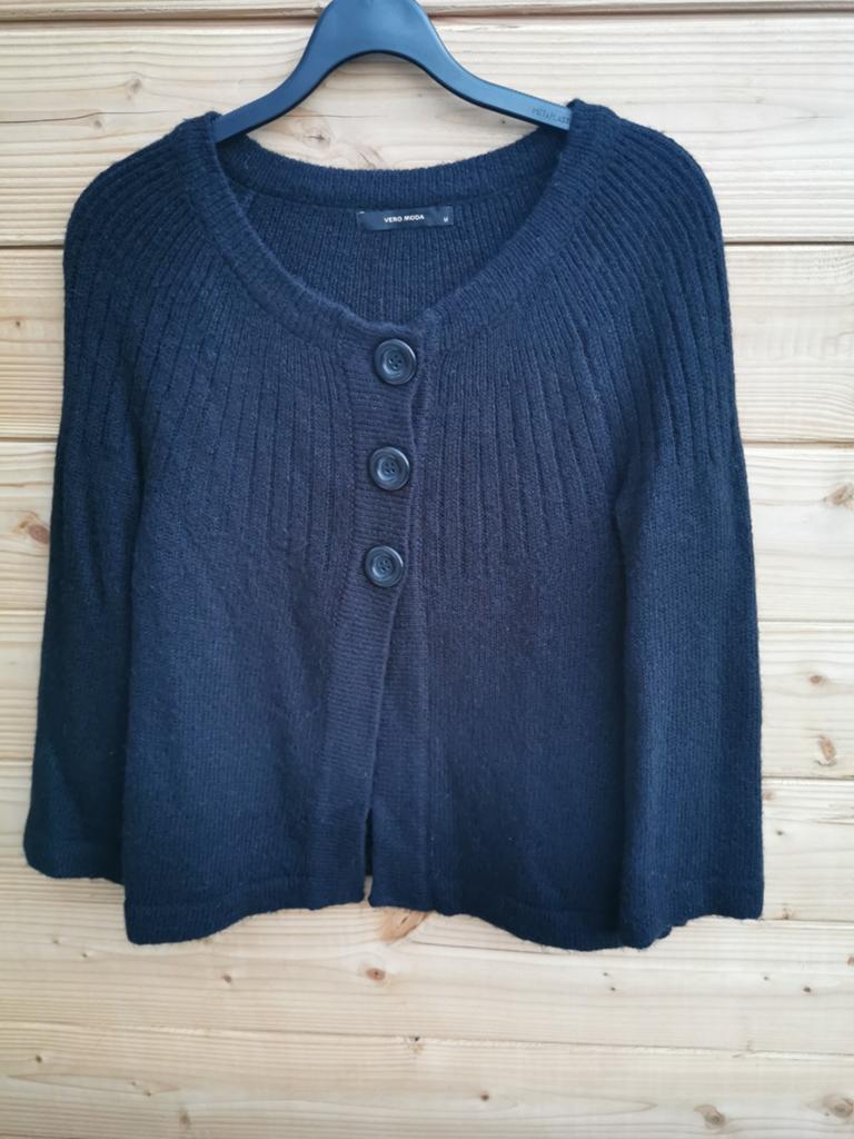Vero Moda vest ramie-wol mt. S, Verzenden, Vero Moda, Zwart, Zo goed als nieuw