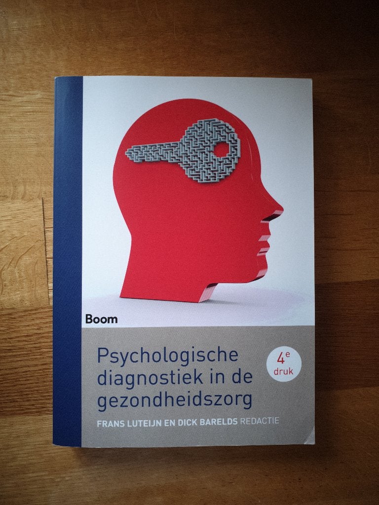 Psychologische diagnostiek in de gezondheidszorg, Ophalen of Verzenden, Alpha, Zo goed als nieuw, WO