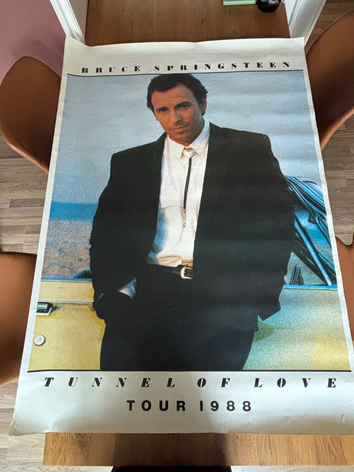 Bruce Springsteen Tunnel of Love Tour 1988 Poster, Deurposter of groter, Ophalen of Verzenden, Muziek, Rechthoekig Staand