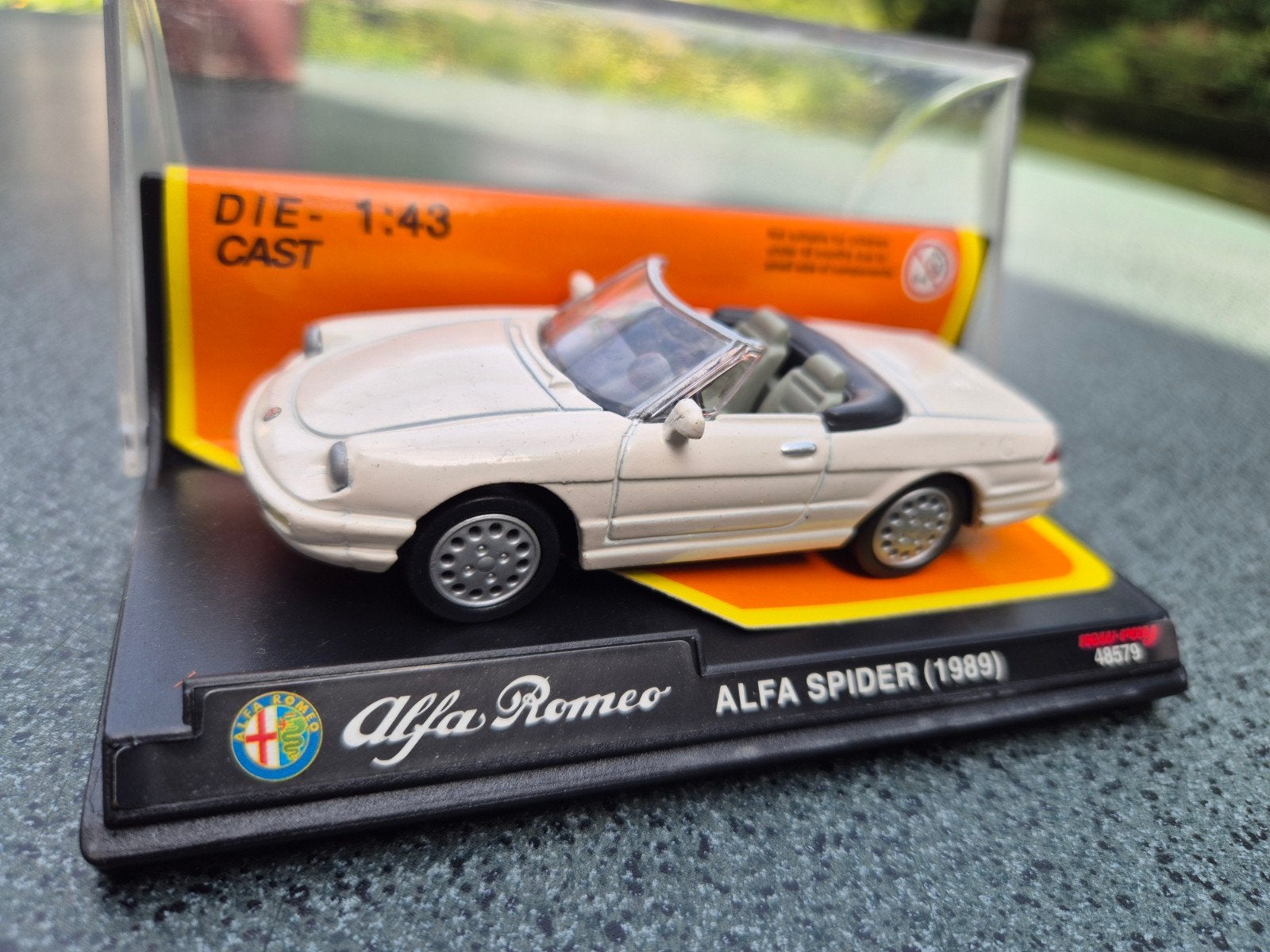 Alfa Romeo Alfa Spider 1989 new ray 1/43, Ophalen of Verzenden, Nieuw, Auto, Overige merken