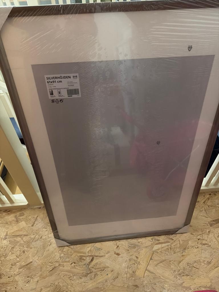 IKEA SILVERHÖJDEN fotolijst 61x91 cm - Nieuw in folie, Ophalen, Metaal of Aluminium, Nieuw, 75 cm of meer