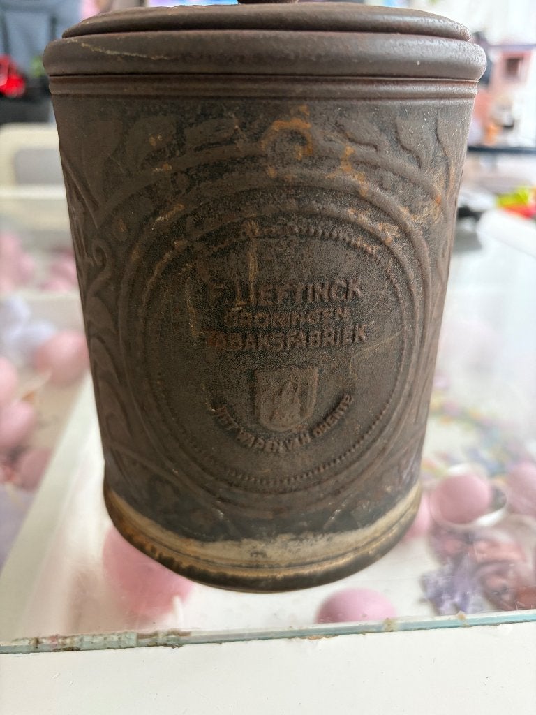Lieftincks tabaks blik /pot Martinitoren afbeelding, Ophalen of Verzenden, Gebruikt, Overige typen