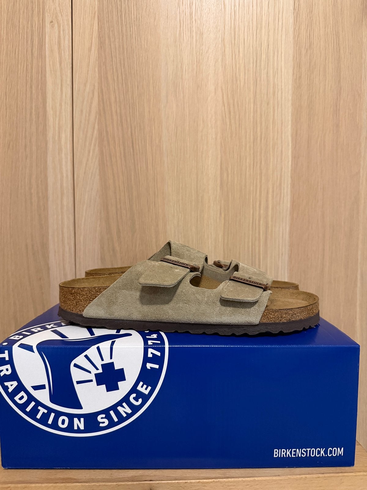 Birkenstock Arizona slipper - nieuw, Verzenden, Beige, Nieuw, Sandalen of Muiltjes