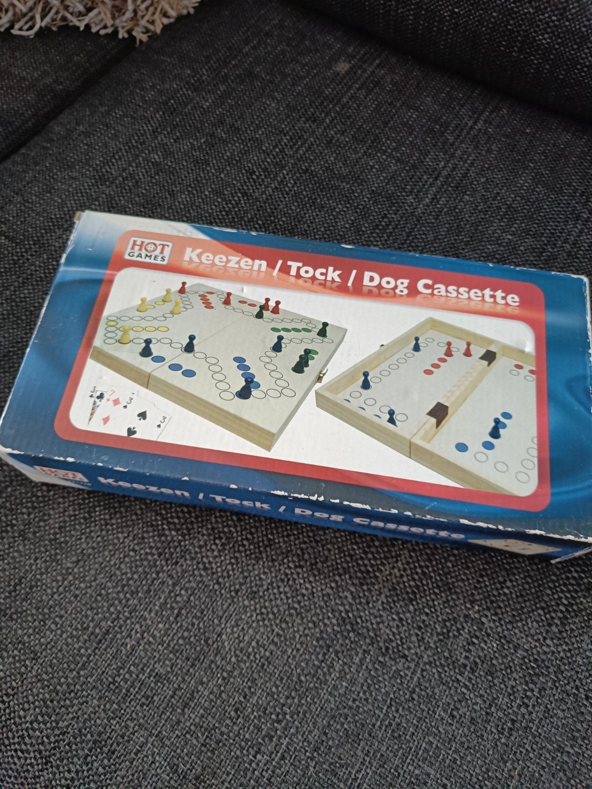 Keezenspel / Tock / Dog Cassette - Ook voor 2 spelers!, Hobby en Vrije tijd, Vijf spelers of meer, Ophalen of Verzenden, Zo goed als nieuw