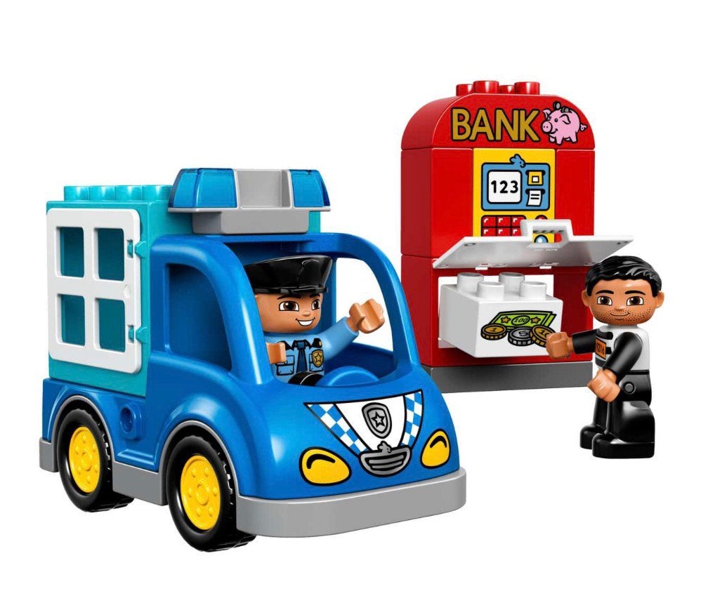 Lego Duplo 10809 politie politieauto boef politiepatrouille, Ophalen of Verzenden, Zo goed als nieuw, Compleet, Duplo