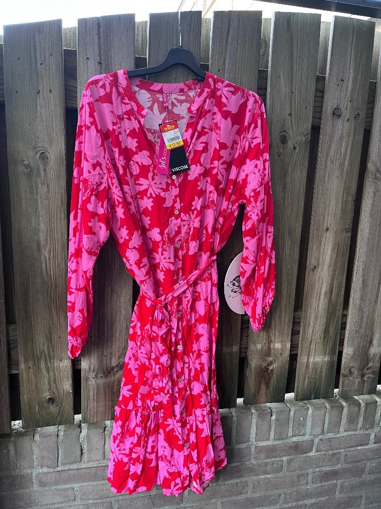 Jurk wibra 46-48 jel collectie, Ophalen, Zo goed als nieuw, Maat 46/48 (XL) of groter, Onder de knie