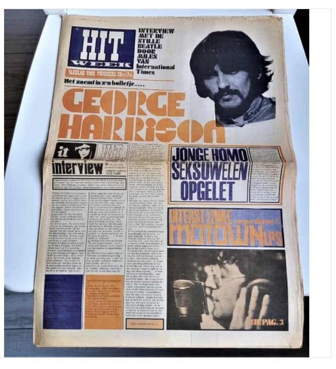 Hitweek #41 (1967) - George Harrison interview, Ophalen of Verzenden, Gelezen, Muziek, Film of Tv