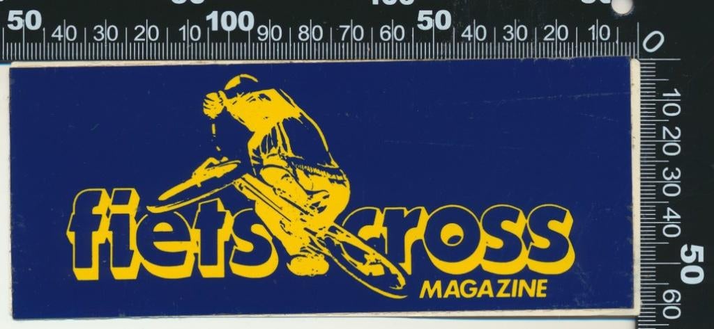 Sticker: Fietscross Magazine (1), Ophalen of Verzenden, Zo goed als nieuw, Sport