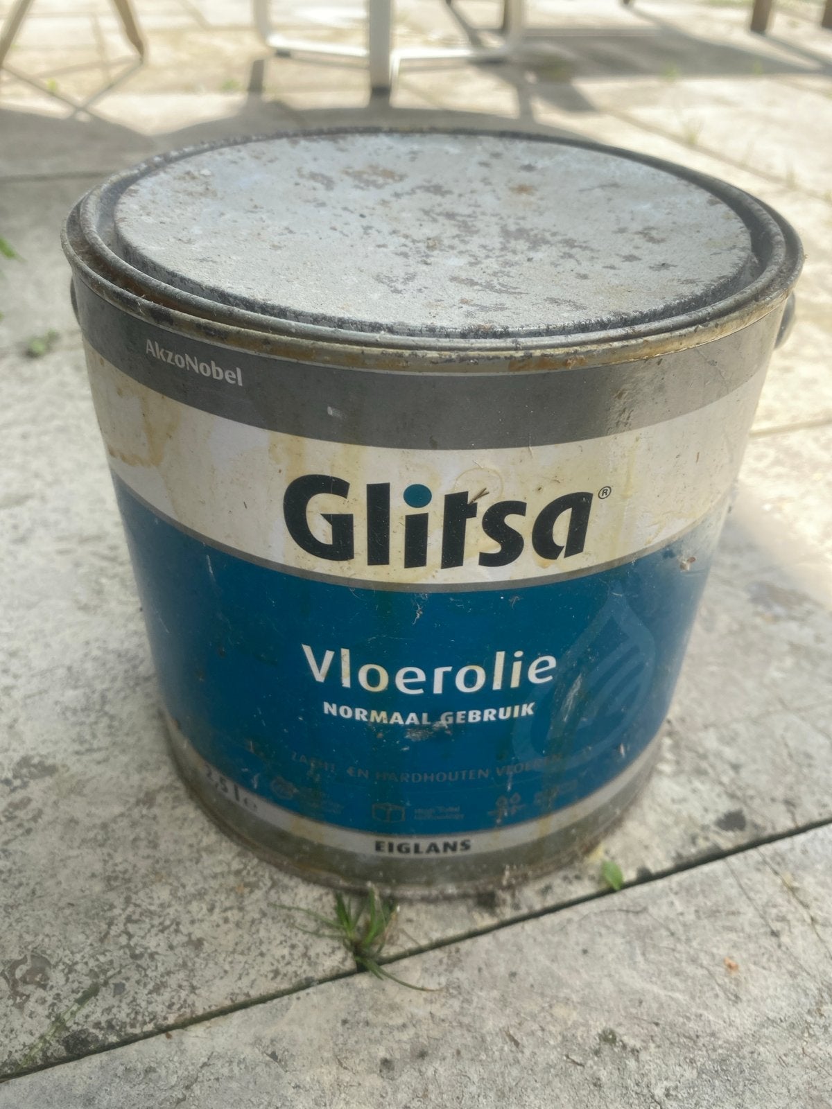 Glitsa Vloerolie - Normaal Gebruik (AkzoNobel), Doe-het-zelf en Verbouw, Gebruikt, Overige kleuren, Beits, Ophalen of Verzenden