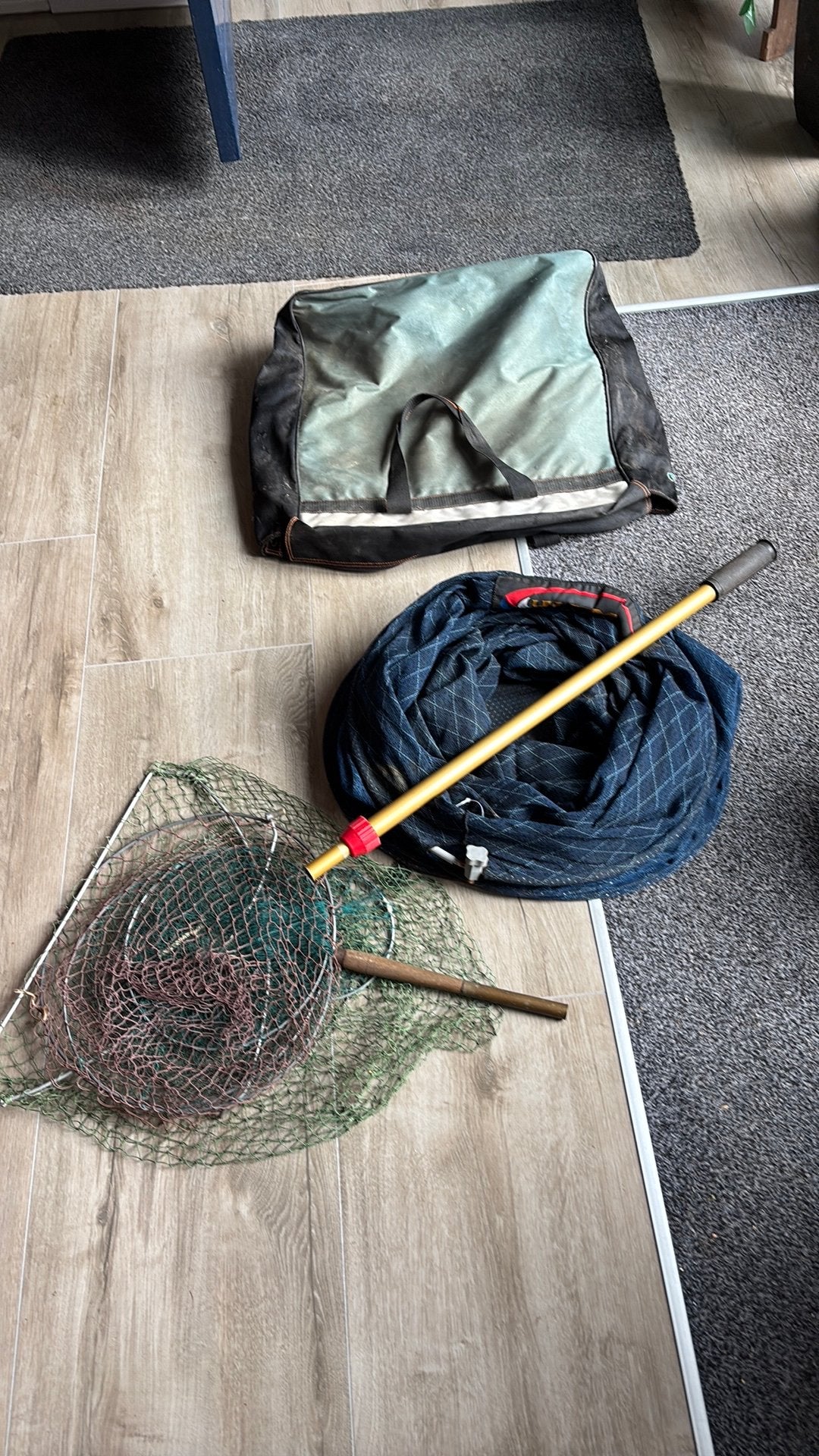 Leefnetten schepnetten stinkbag, Watersport en Boten, Ophalen, Zo goed als nieuw, Net of Fuik