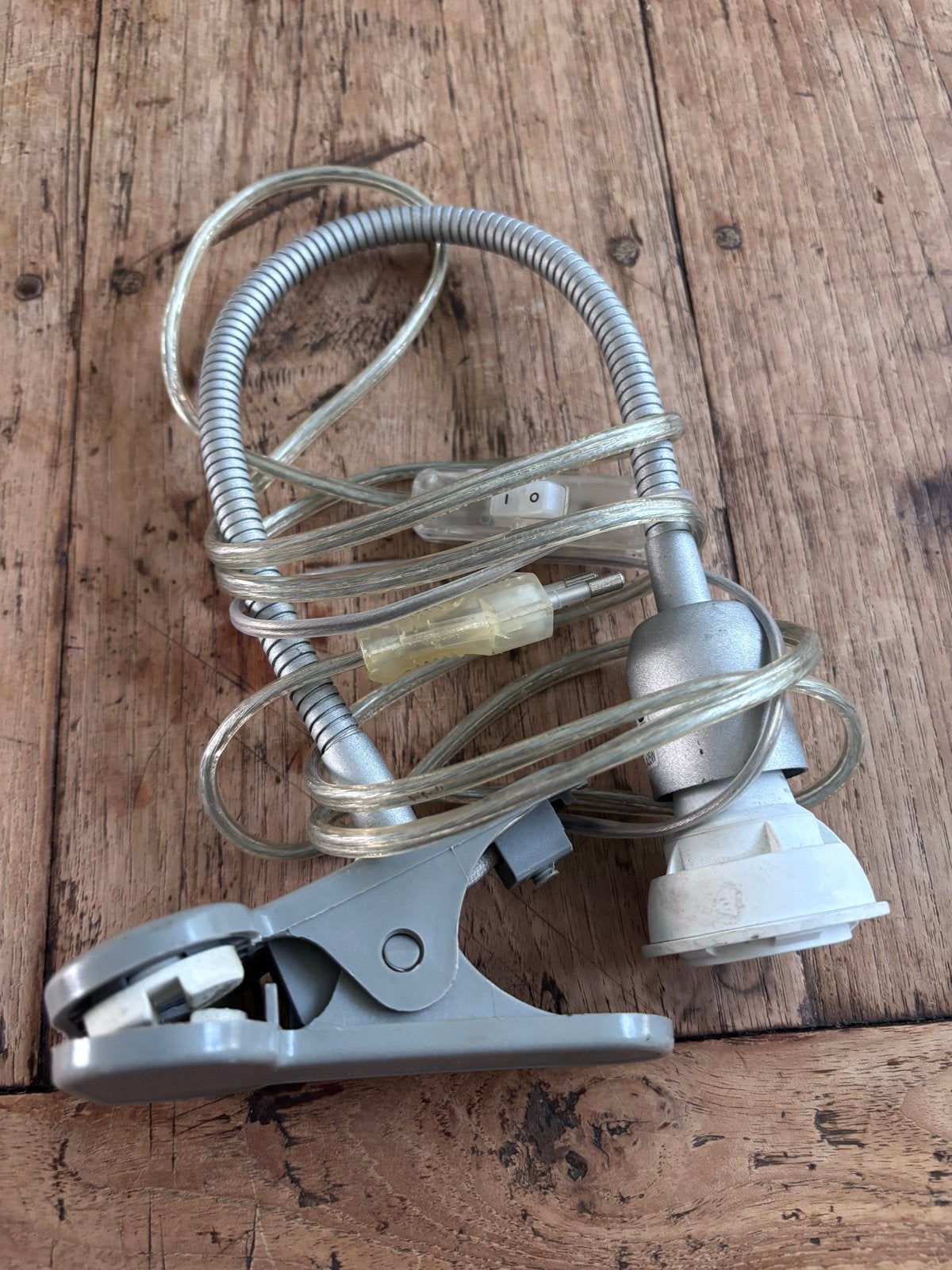 Flexibele klemlamp met LED-lamp, Overige merken, Gebruikt, Grijs, GU10