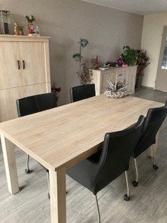 tafel, Huis en Inrichting, Tafels | Eettafels, Ophalen, 50 tot 100 cm, Zo goed als nieuw, 150 tot 200 cm