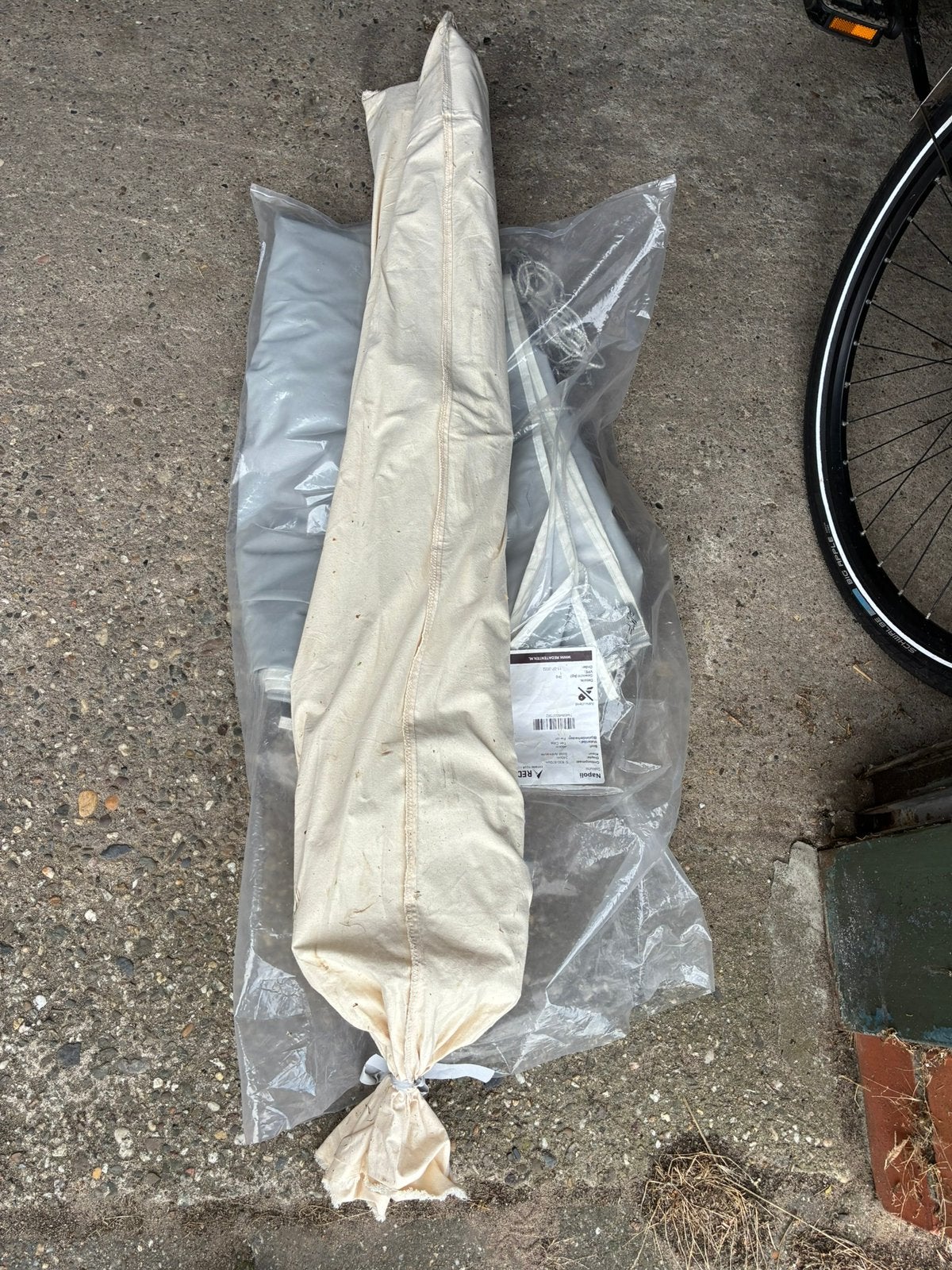 REDA caravan luifel antraciet omloopmaat 830-870 240 cm diep, Ophalen, Zo goed als nieuw