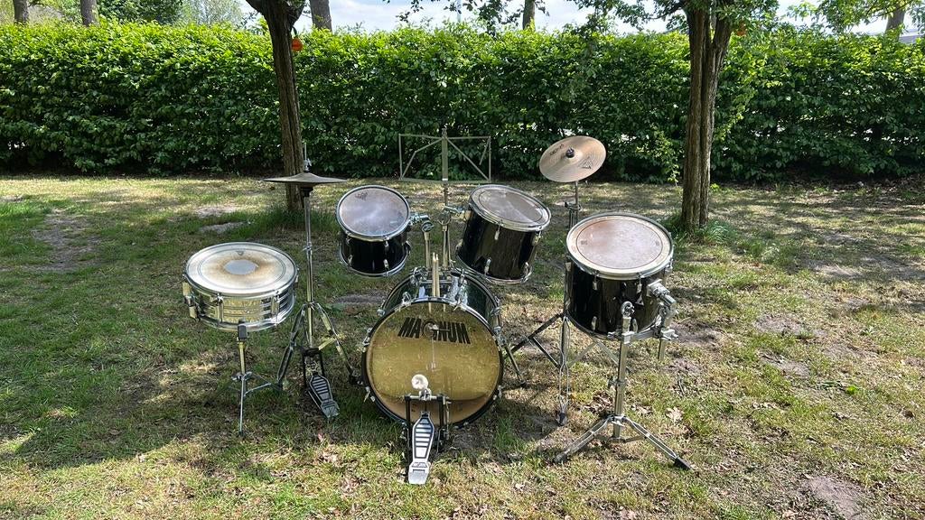 Compleet magnum drumstel, Muziek en Instrumenten, Drumstellen en Slagwerk, Ophalen, Gebruikt, Overige merken