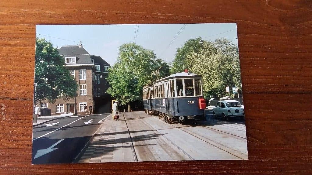 Foto TRAM GVB Amsterdam 739, Verzamelen, Verzenden, Gebruikt, Tram, Overige typen