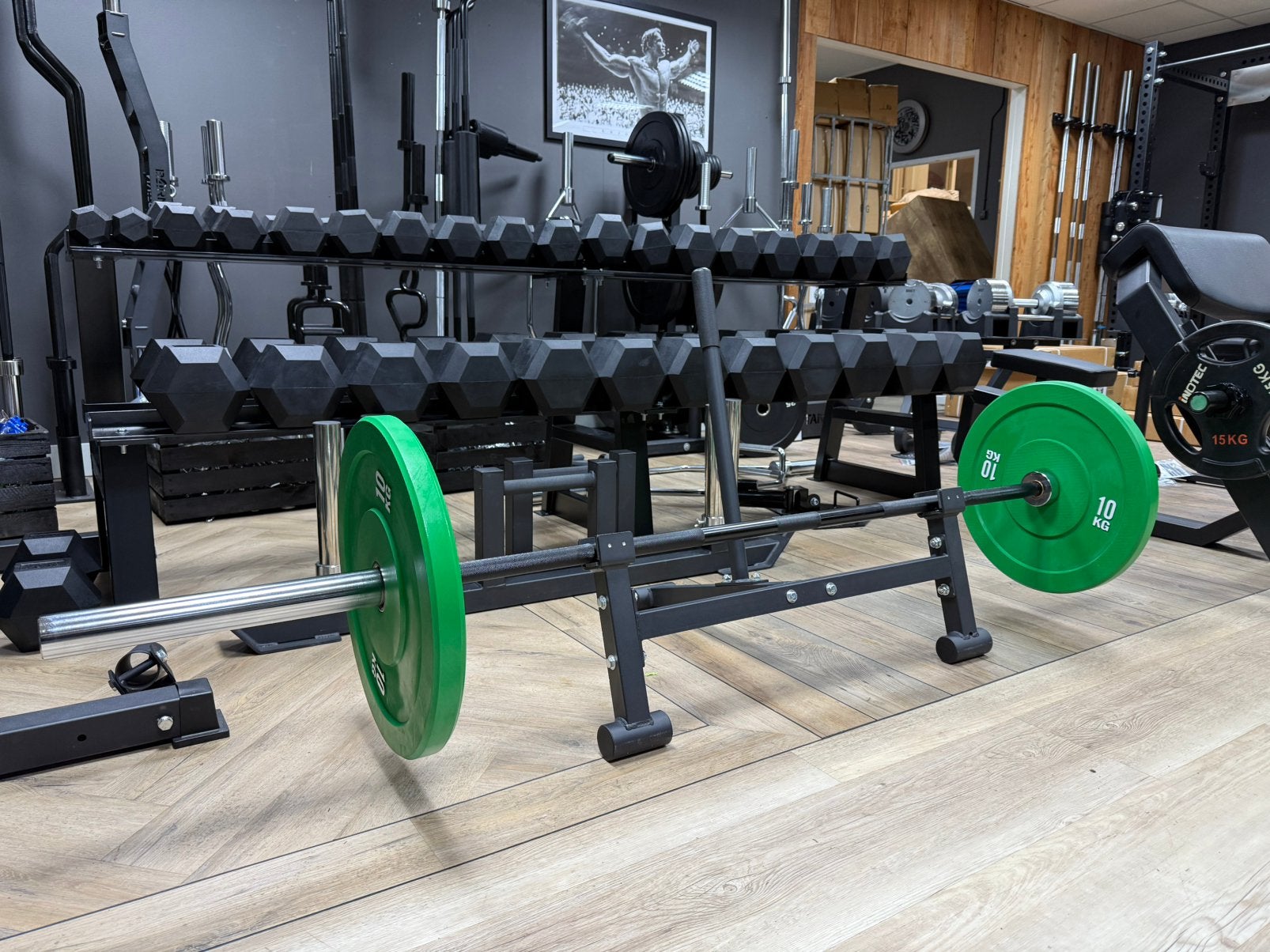 Barbell Jack Stand/Deadlift Bar Jack, makkelijk plates laden, Sport en Fitness, Nieuw, Ophalen of Verzenden, ., Info@fitnesstradingtothemax.nl