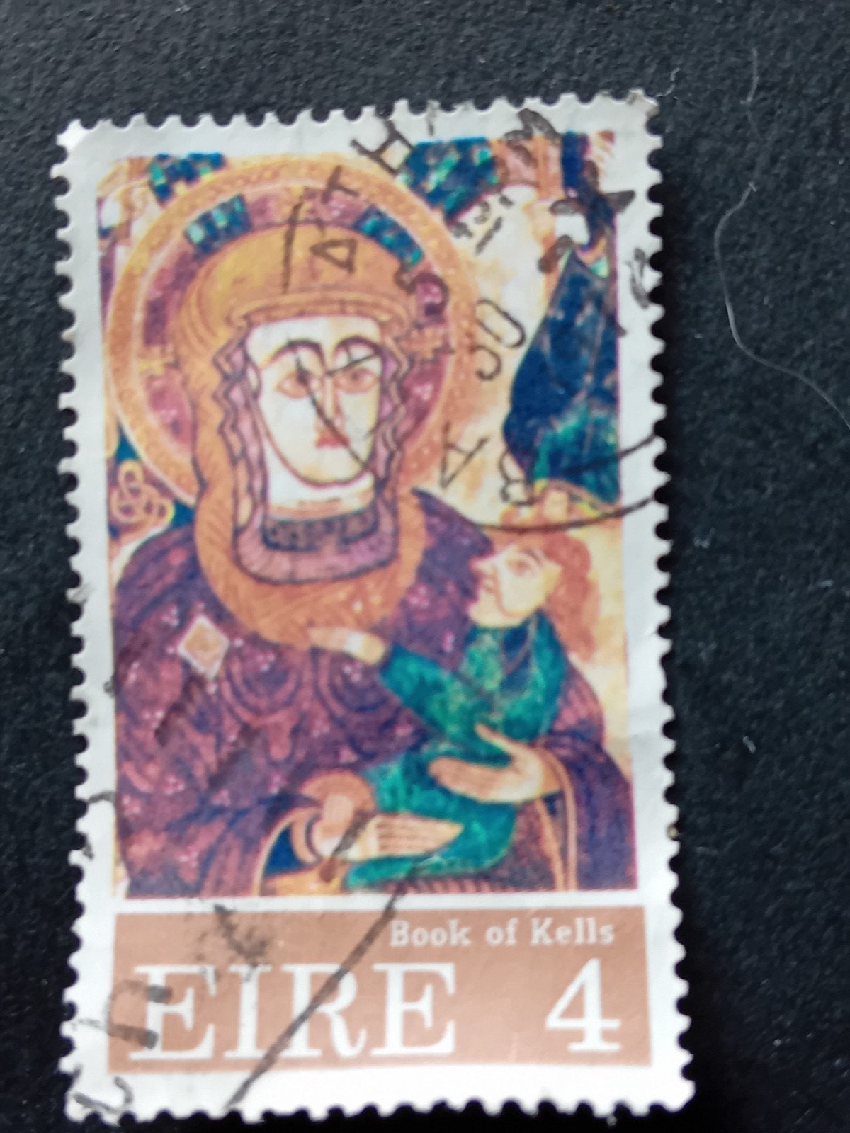 Ierse postzegel - Book of Kells - Madonna en Kind, Ophalen of Verzenden, Ierland