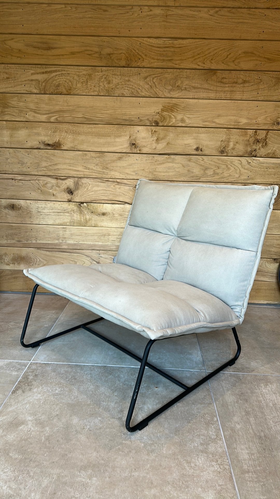 Loveseat, Huis en Inrichting, Fauteuils, Ophalen, 75 tot 100 cm, Zo goed als nieuw, Stof