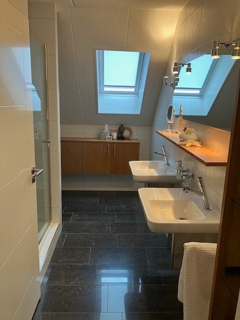 Douchewand Hüppe, Ophalen, Gebruikt, Chroom, Douche