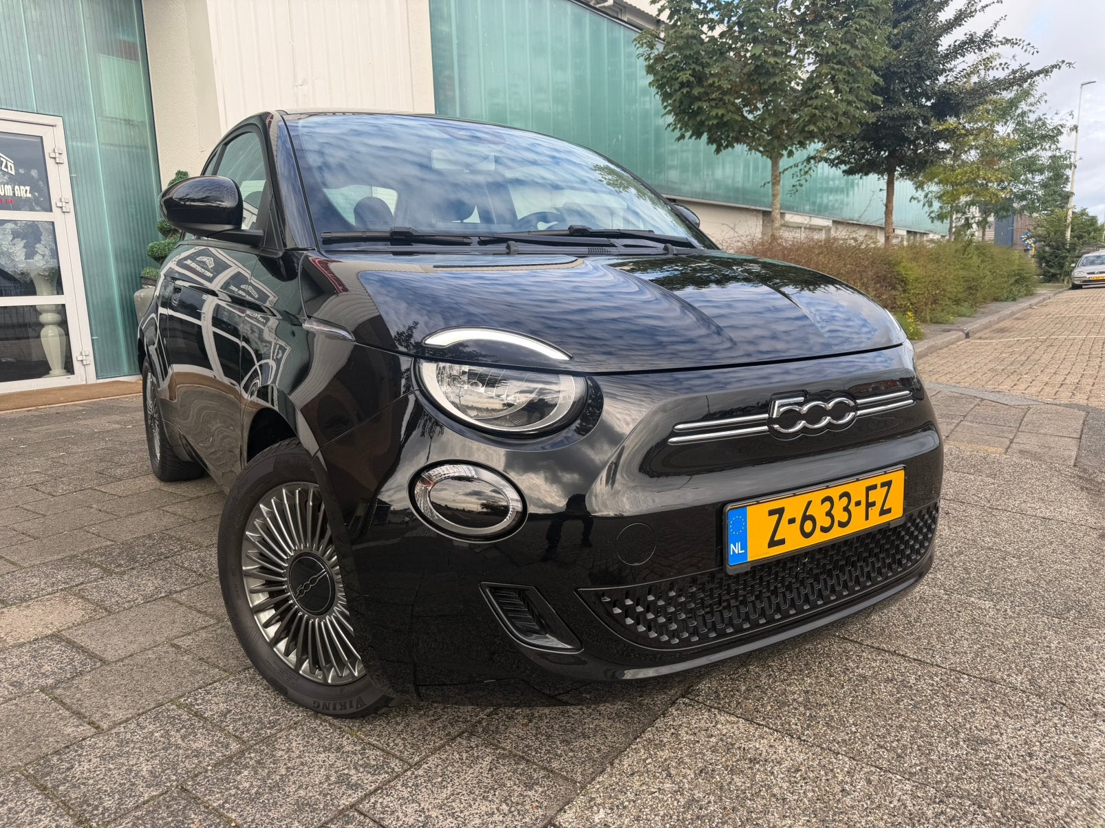 Fiat 500 24kWh 70pk Aut 2022 Zwart, Zwart, 525 min, Elektrisch, Te koop