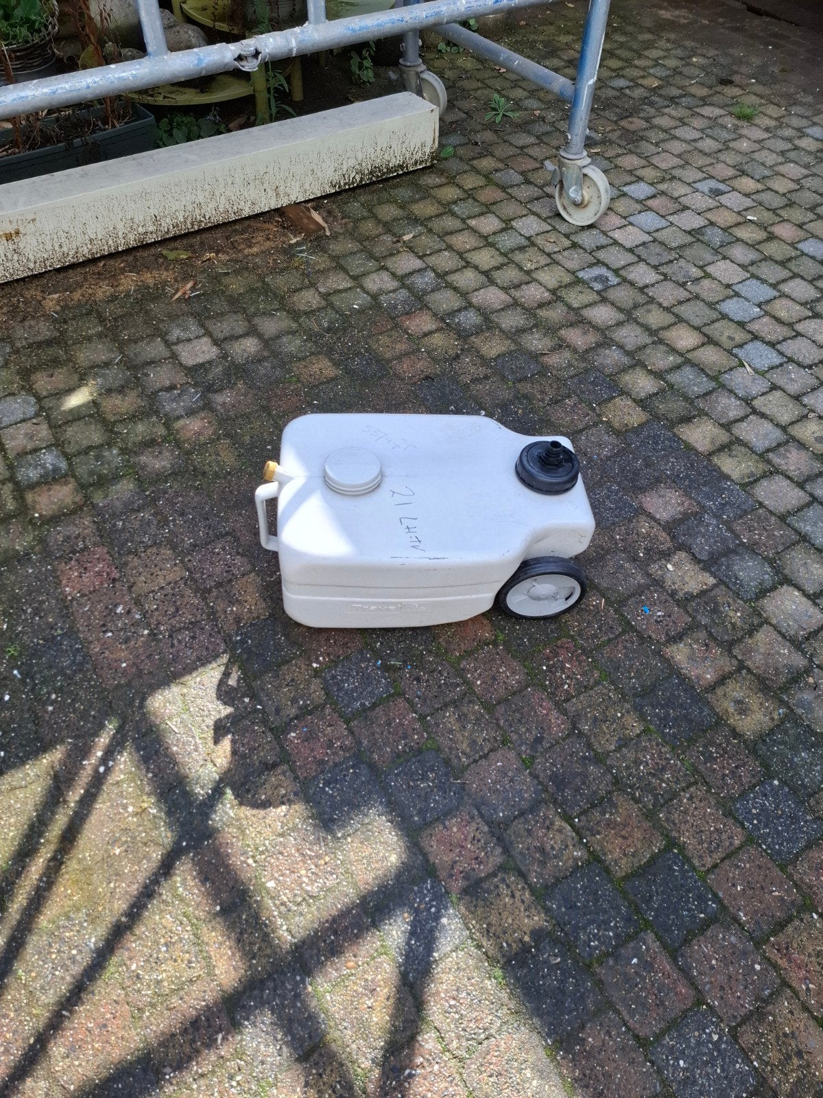 grijs watertank, Ophalen