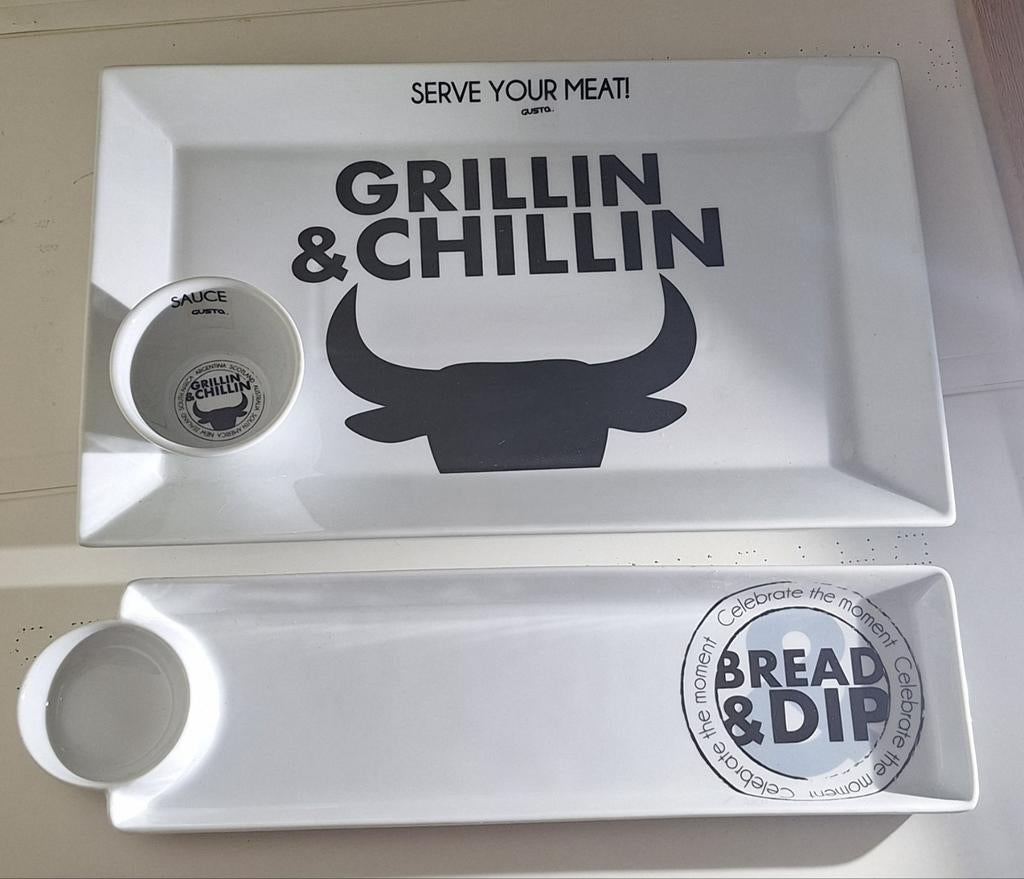 Grillin & Chillin Serve your meat  Bread & Dip, Ophalen of Verzenden, Nieuw