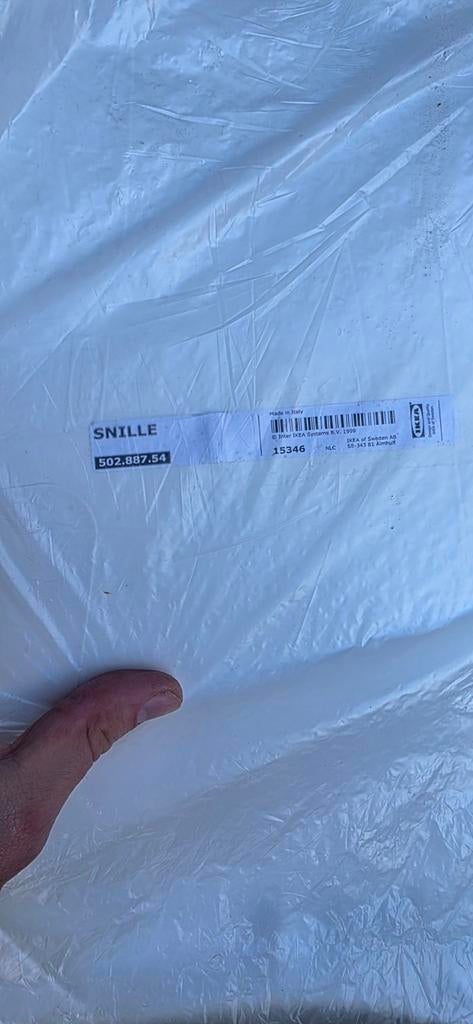 Gloednieuwe IKEA SNILLE stoelzitting (zonder onderstel), Kunststof, Wit, Nieuw, Ophalen of Verzenden