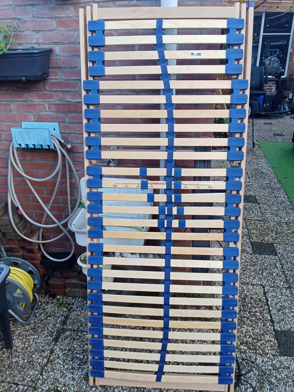 2 elektrische verstelbare lattenbodems, Ophalen, Gebruikt, Eenpersoons, 80 cm